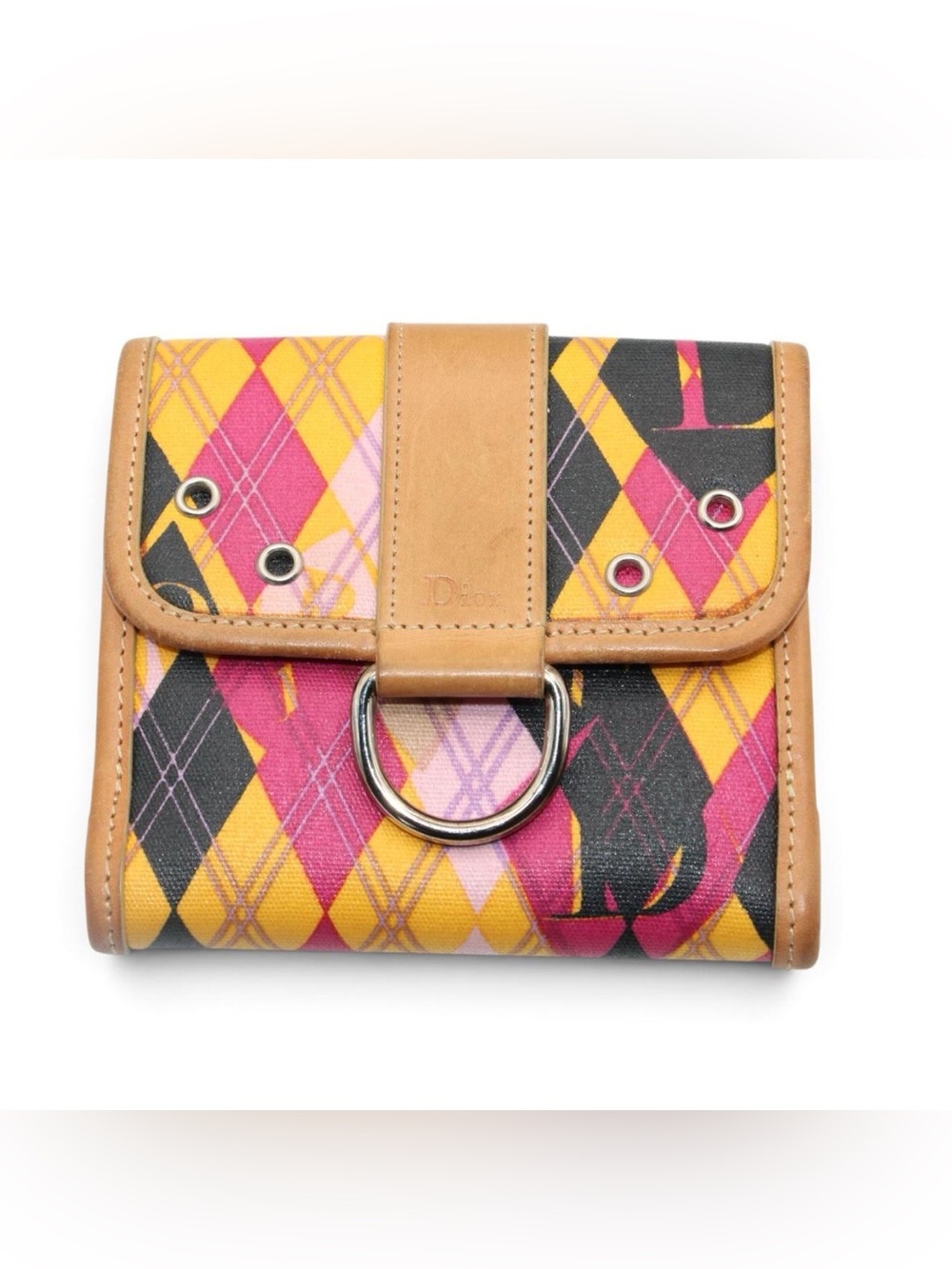 Christian Dior 2004 Golfer Harlequin Wallet